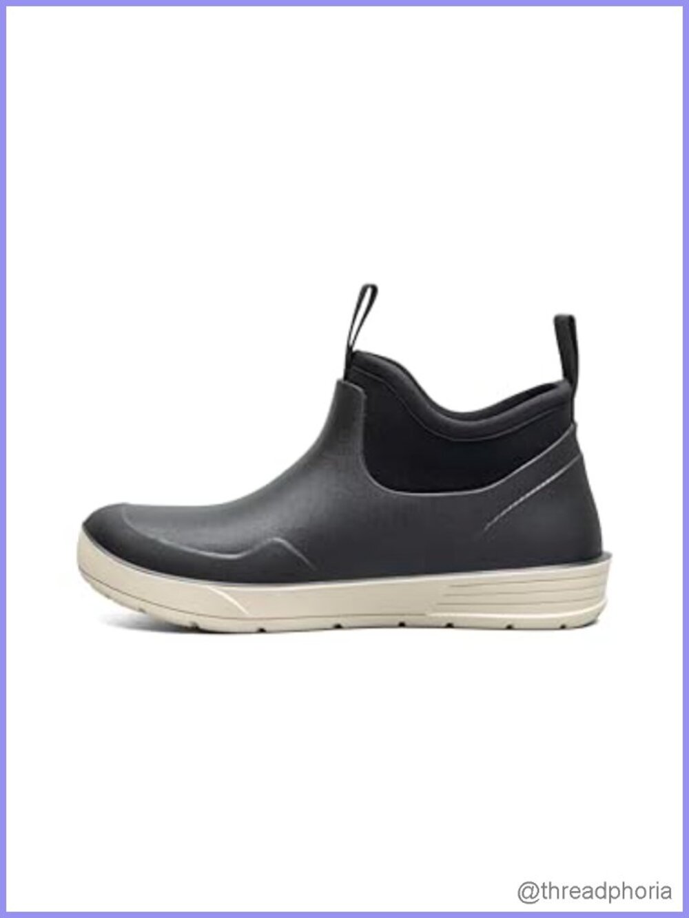 Waterproof Seamless Rubber Pull-On Ankle Boot Water Shoe Outdoor